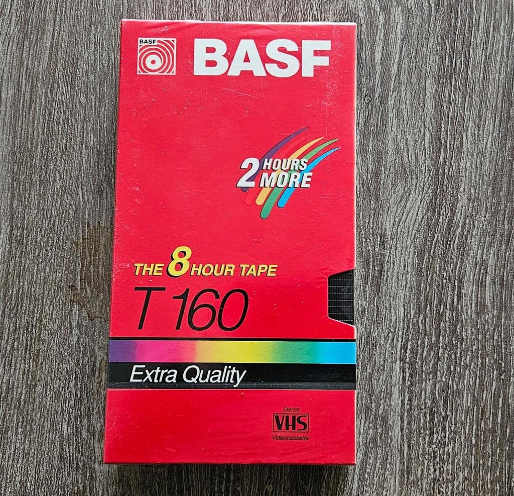 BASF T160 VHS Videoband - Nieuw & Geseald, Ophalen of Verzenden, Nieuw in verpakking