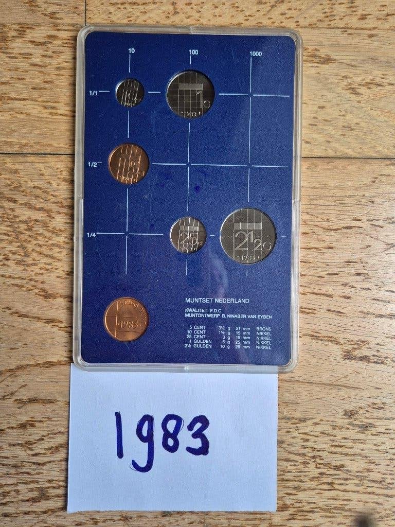 FDC Muntset Nederland 1983, Verzenden, Koningin Beatrix, Overige waardes, Setje
