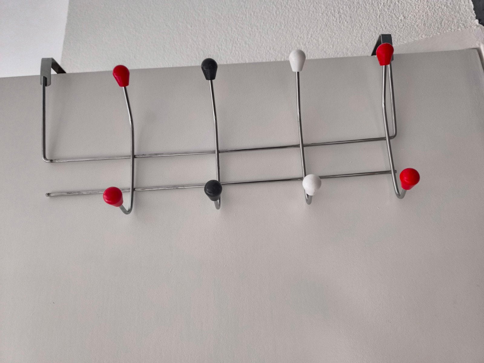 Kapstok over de deur met 6 haken - Rood, zwart, wit, Ophalen, Gebruikt, Wandhaken, Minder dan 100 cm