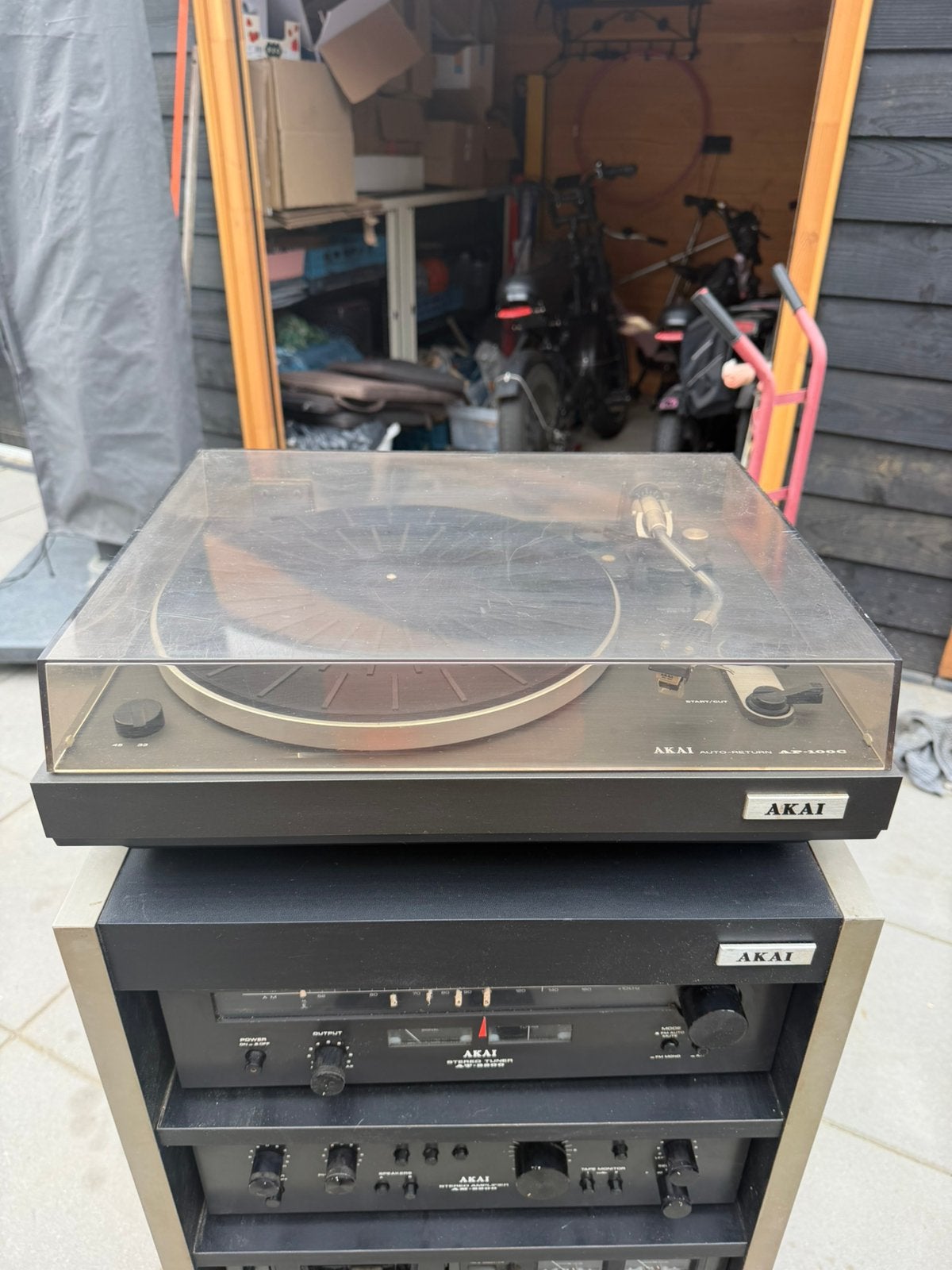 Akai platenspeler AP-100C vintage, Ophalen of Verzenden, Zo goed als nieuw, Akai