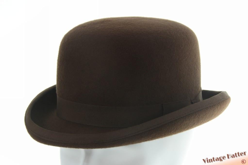 Hardtop bolhoed bruin wolvilt maten 56 en 60 nieuw, Ophalen of Verzenden, Nieuw, 60 cm (XL, 7½ inch) of meer, Hoed