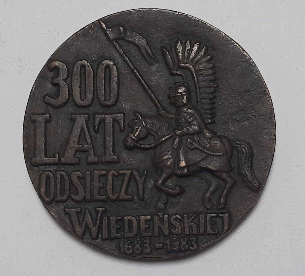 i015-Grote Poolse/Polen penning, brons en zwaar., Postzegels en Munten, Ophalen of Verzenden, Brons, Buitenland