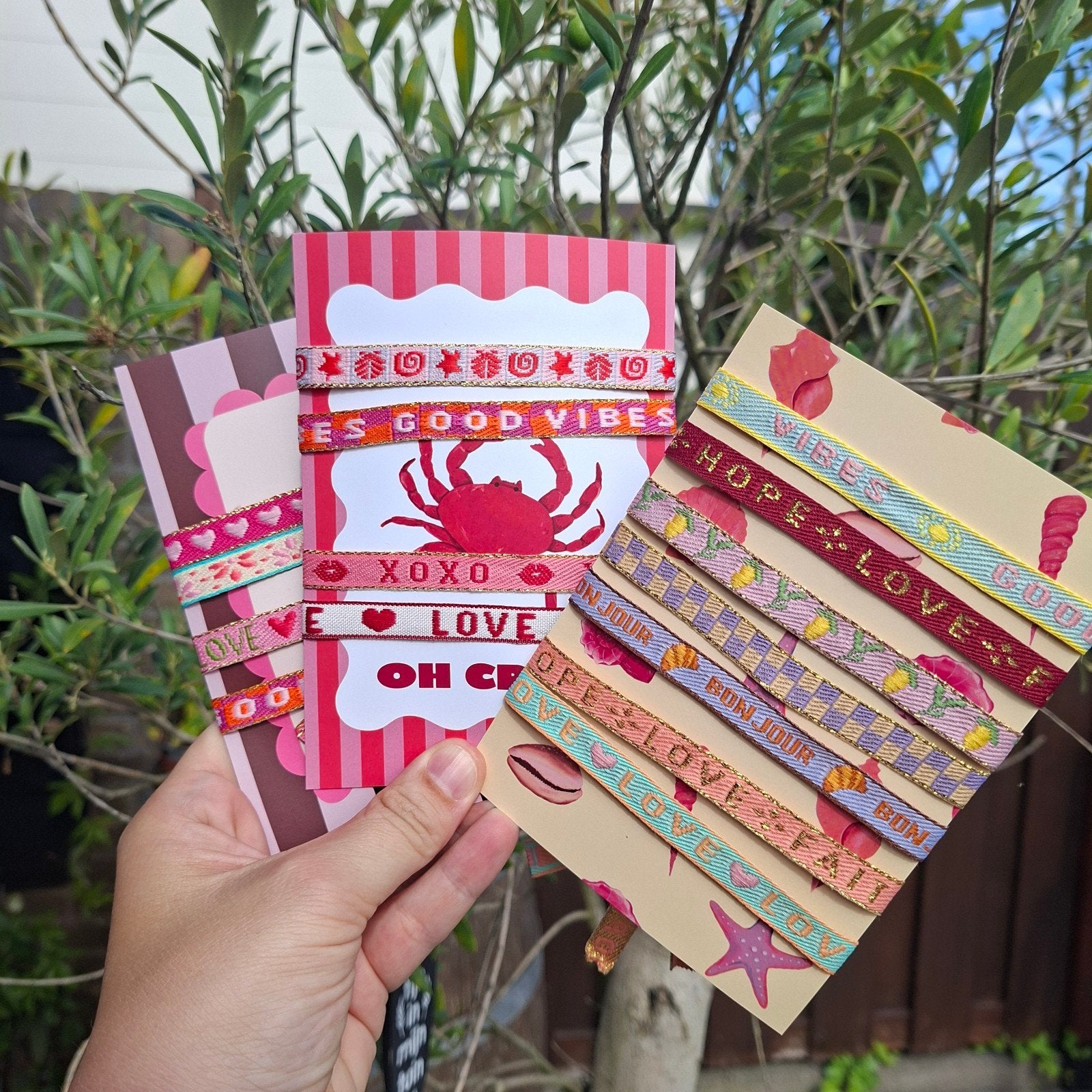 Ibizabandjes/Festivalbandjes per 4 stuks., Ophalen of Verzenden, Nieuw, Overige kleuren, Armband