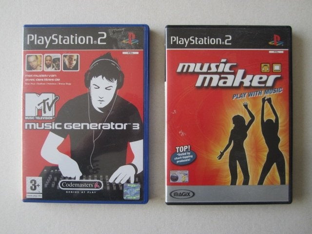 Magix Music Maker of MTV Generator PS2 / Playstation 2, Muziek, 1 speler, Ophalen of Verzenden, Zo goed als nieuw