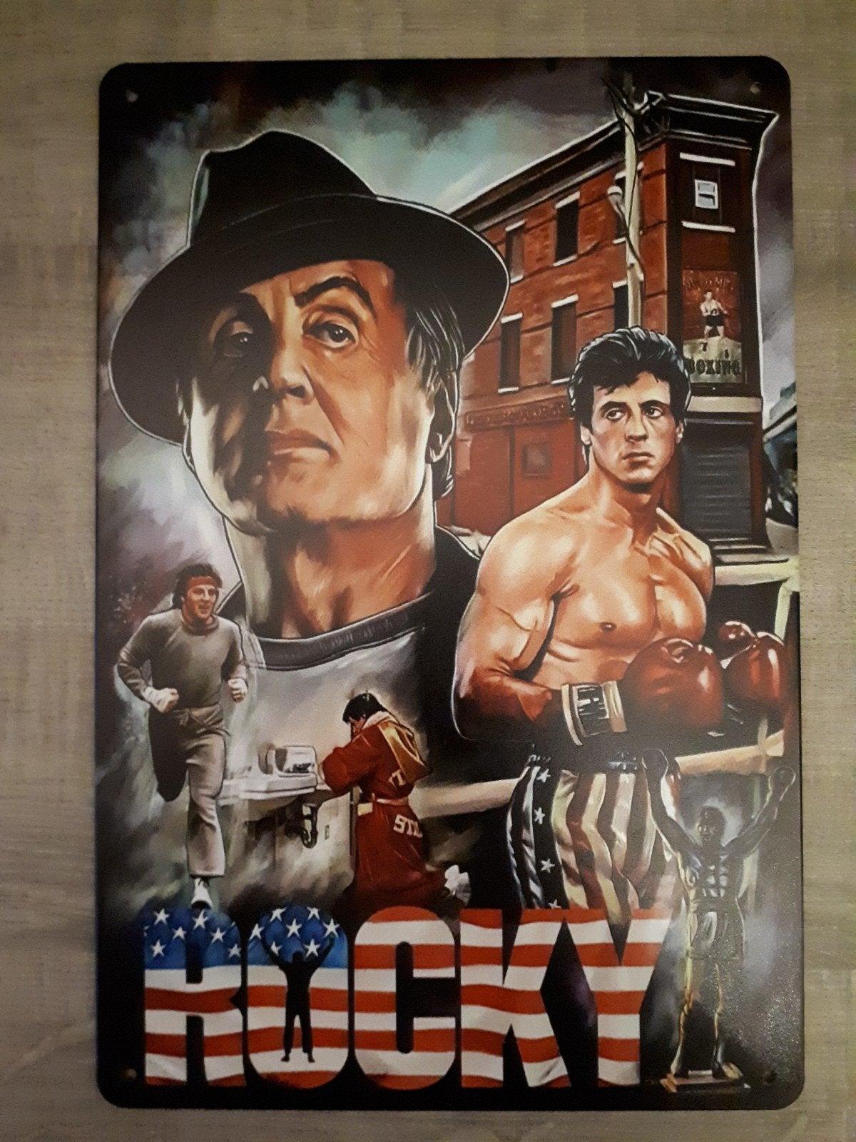 Rocky Balboa 20x30 cm Metalen Reclamebord, Verzenden, Nieuw, Film en Tv