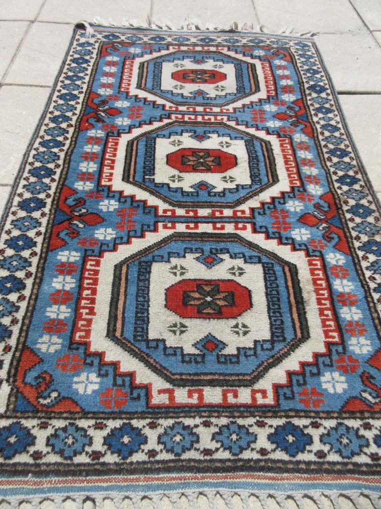 Vintage kelim kleed vloerkleed, Gebruikt, 200 cm of meer, Rechthoekig, 50 tot 100 cm