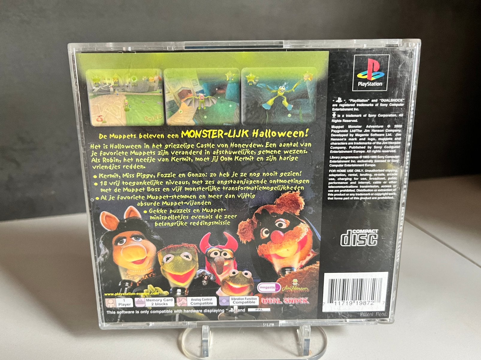 Muppet Monster Adventure PS1 - Zeer Compleet, Avontuur en Actie, 1 speler, P, Ophalen of Verzenden