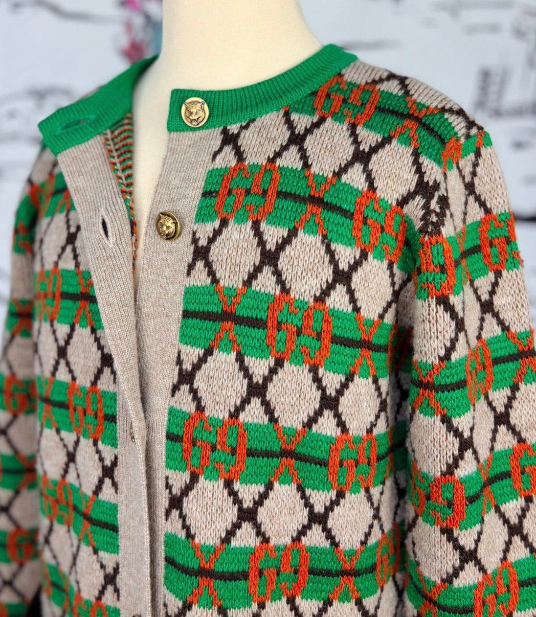 Gucci GG meisjes wol vest overjas herfst + jurk maat 128-140, Meisje, Gucci EU, Zo goed als nieuw, Setje