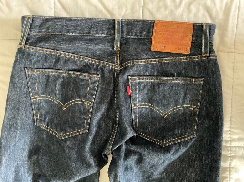 Levi's 501 jeans, W30-L32, blauw, zo goed als nieuw, Ophalen of Verzenden, Zo goed als nieuw, Blauw, W32 (confectie 46) of kleiner