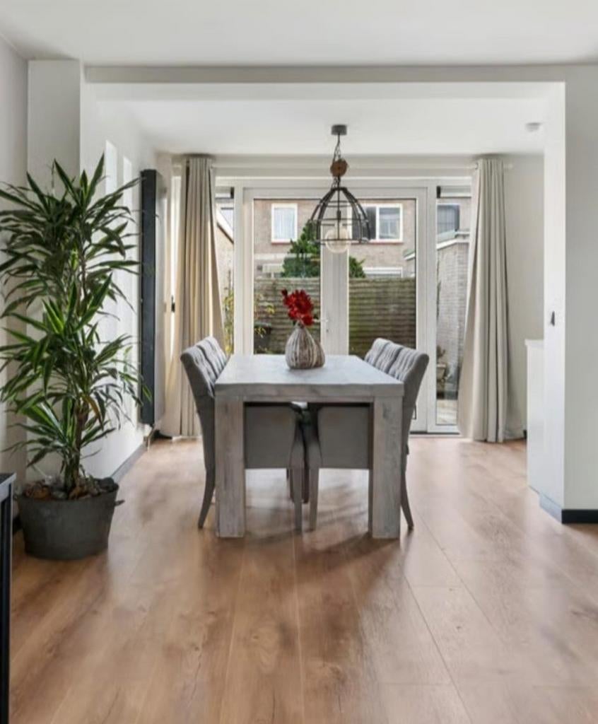 Eettafel, Ophalen of Verzenden, Gebruikt, 4 tot 6 stoelen
