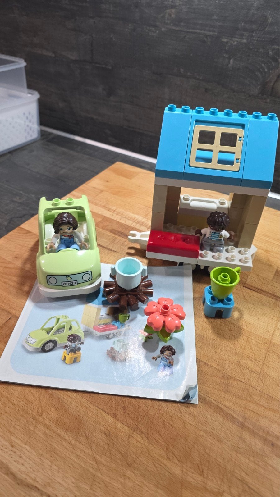 Duplo 10986 Familiehuis op wielen, Ophalen of Verzenden, Zo goed als nieuw, Duplo, Complete set