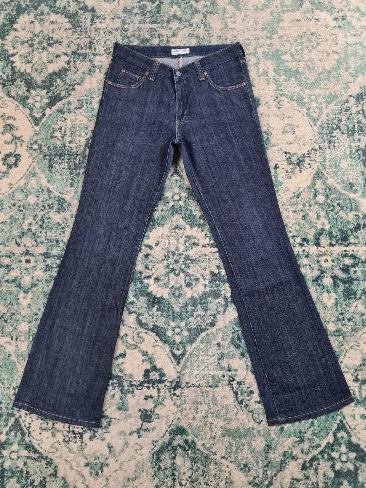 Lee Flare W30 L32 Dames Tulsi3032 Blauw Mid-rise