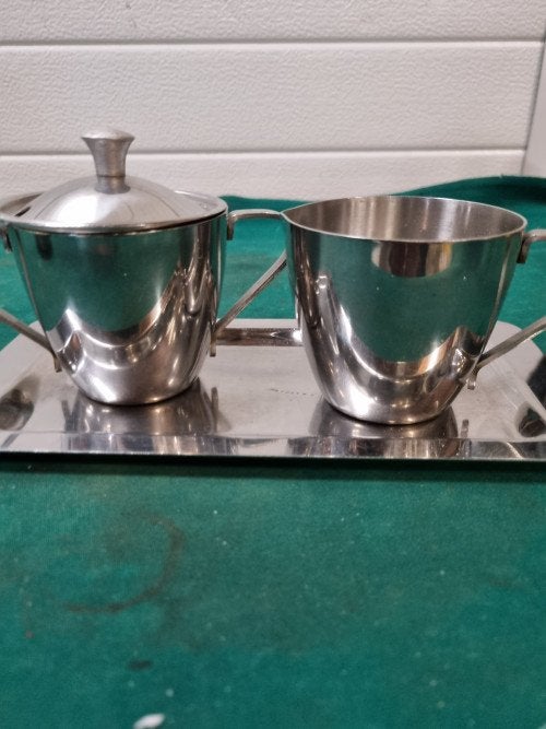 roomstel rvs inox drie delig, Ophalen of Verzenden, 'T Olde Gre-j, Info@toldegrej.nl, Endepoelstraat 20f Didam