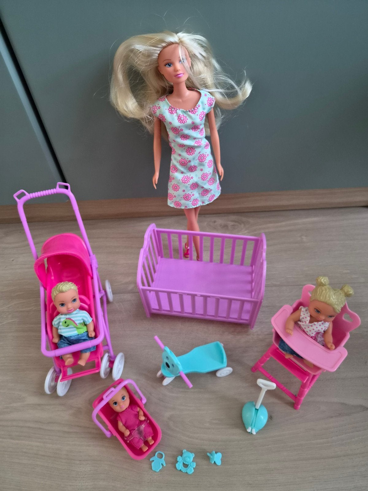 Steffi Love Babyworld Poppen Speelset met Accessoires, Ophalen of Verzenden, Zo goed als nieuw, Overige typen