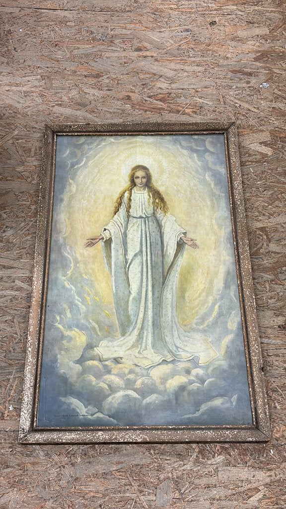 Litho Maria "Moederke van Welberg" – Wijnand Geraedts (1937), Antiek en Kunst, Achter glas, Paneel, Overige technieken, Ophalen of Verzenden