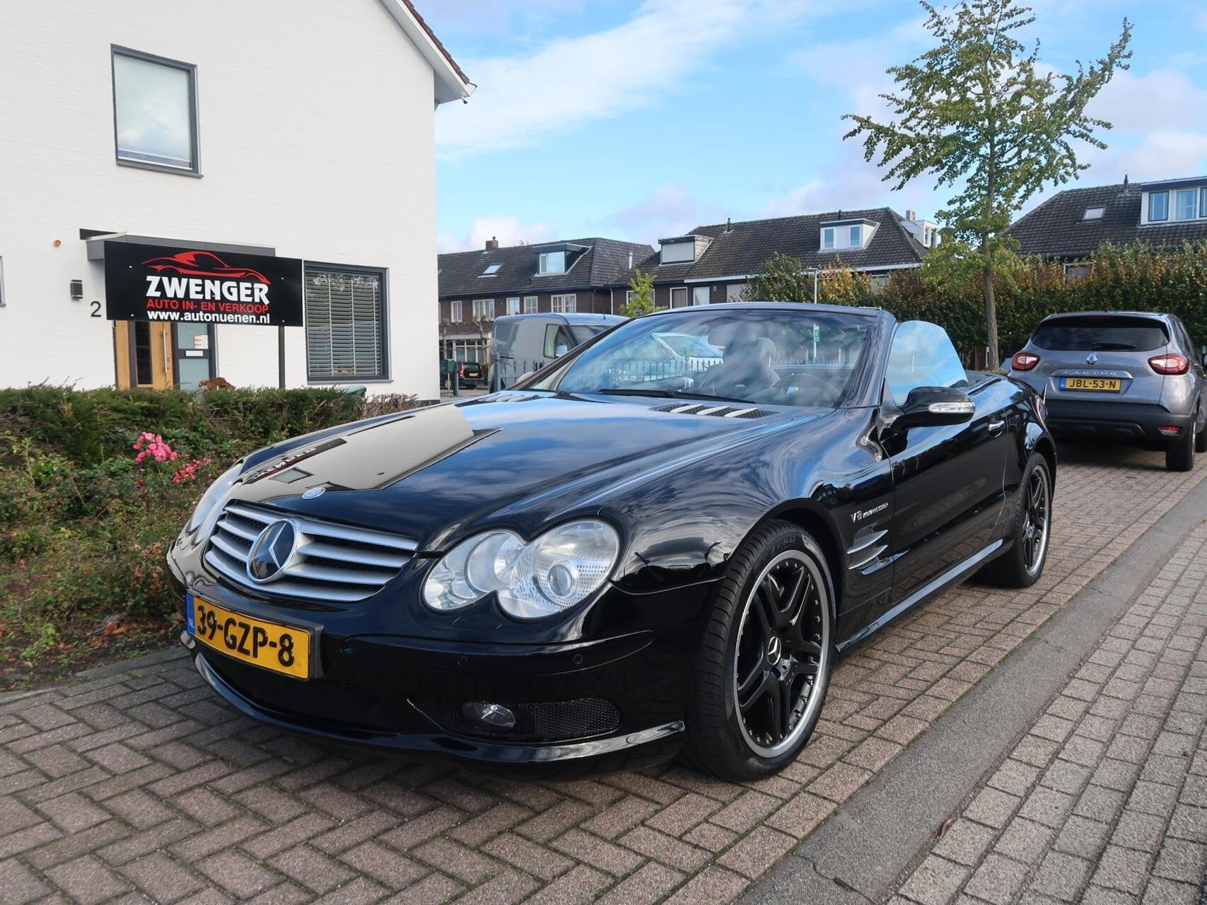 Mercedes SL-klasse AMG 55 PANORAMADAK|MASSAGE|ADAPTIVE CRUIS, Auto's, Automaat, Achterwielaandrijving, Gebruikt, 8 cilinders