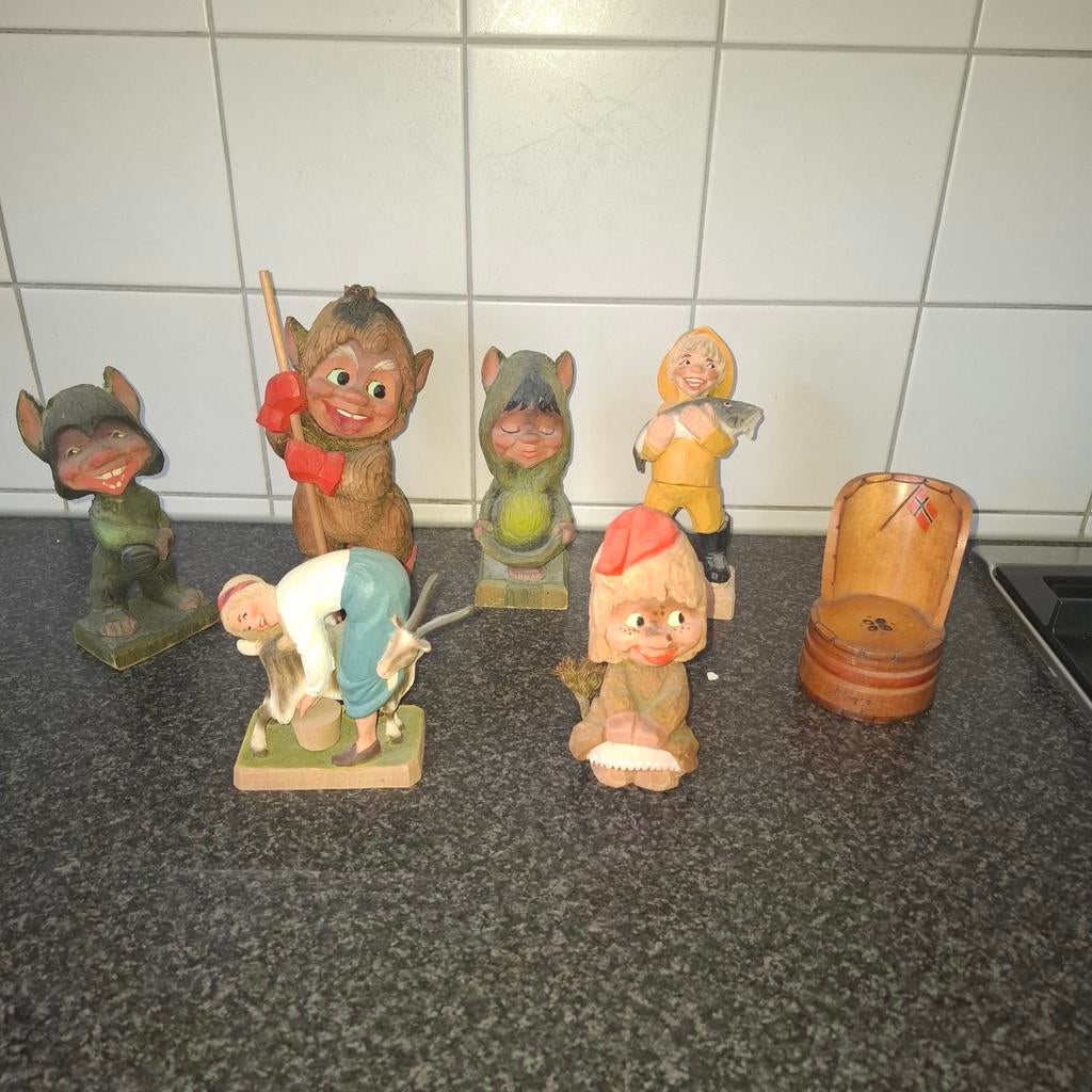 Vintage handsnijwerk uit Noorwegen, origineel., Ophalen of Verzenden