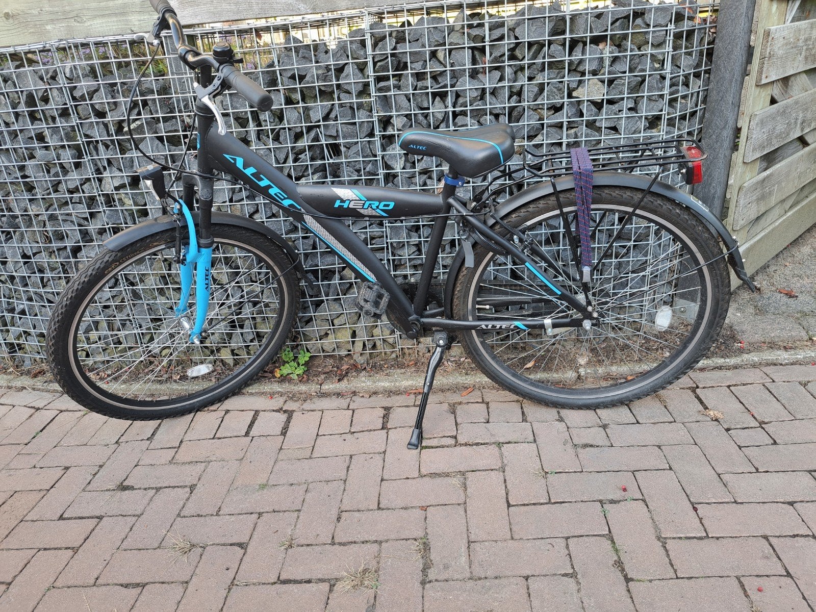 Altec Hero jongensfiets - Zwart/Blauw, Gebruikt, Velgrem, Versnellingen, 49 tot 53 cm