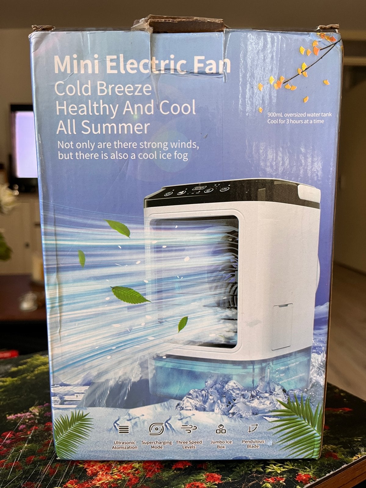 Mini Elektrische Ventilator - Draagbare Air Cooler, Tafel- of Grondventilator, Minder dan 60 m³, Nieuw, 3 snelheden of meer