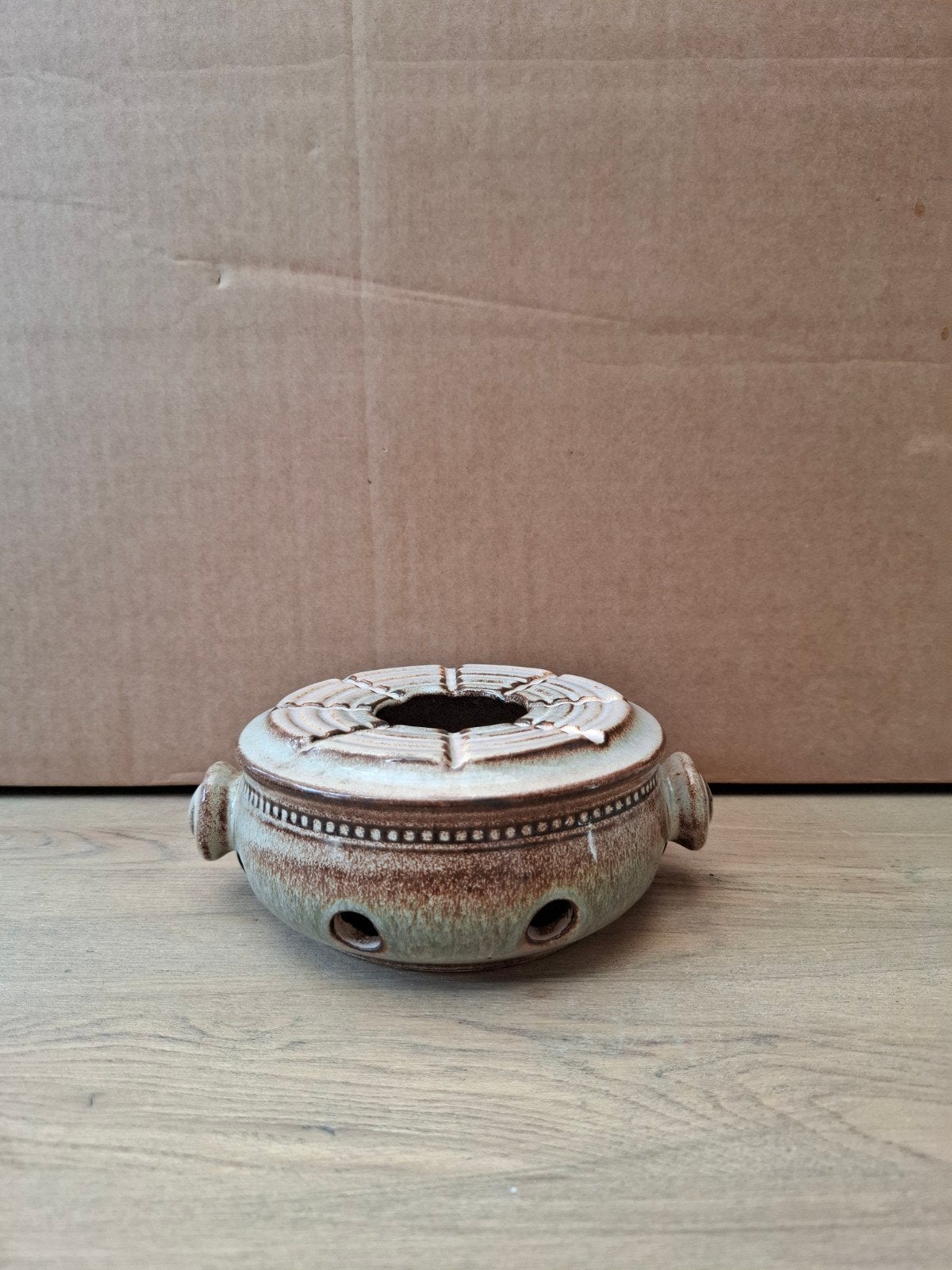 Vintage aardewerk theelicht/rechaud, Ophalen