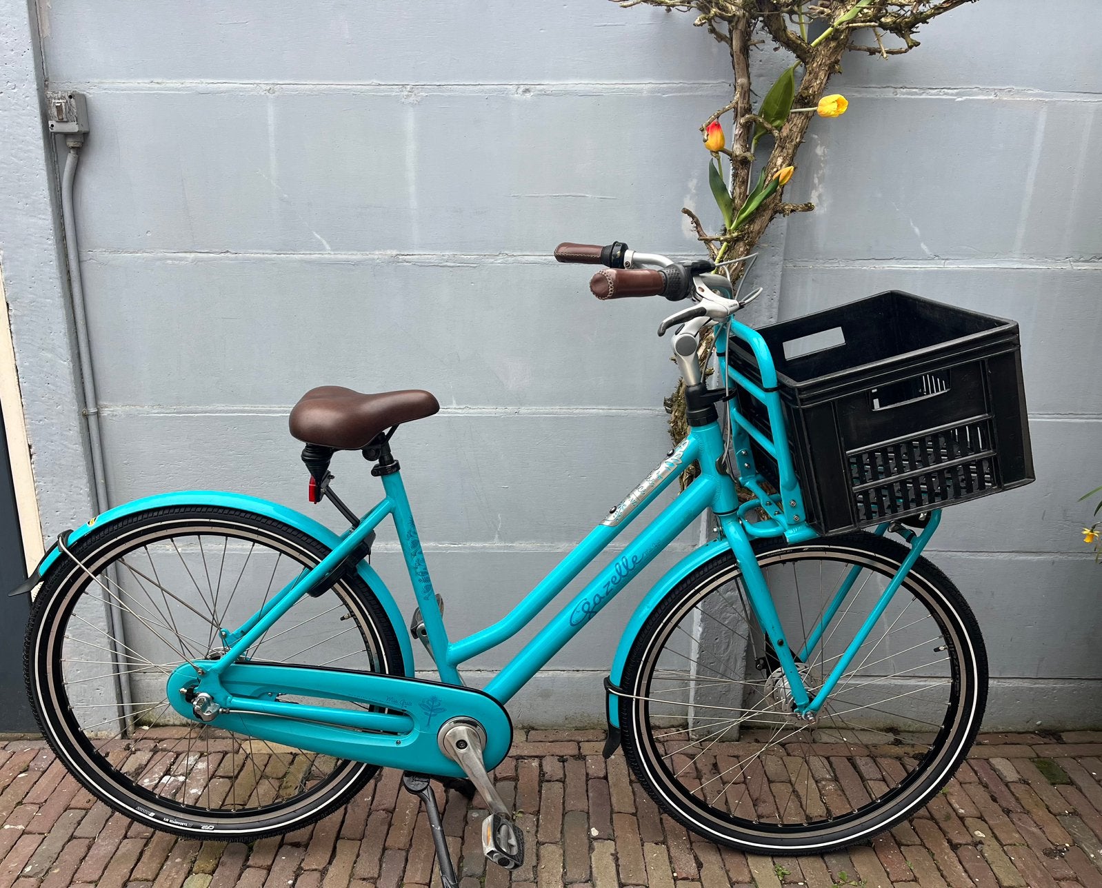 Gazelle Miss Grace damesfiets transport fiets, Fietsen en Brommers, Fietsen | Dames | Damesfietsen, Ophalen, Versnellingen, Gazelle