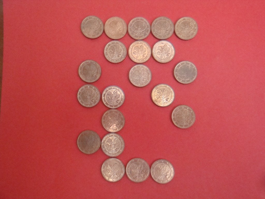 Duitsland setje munten 1 Eurocent 2002 t/m 2010., Verzenden, Duitsland, 1 cent, Setje