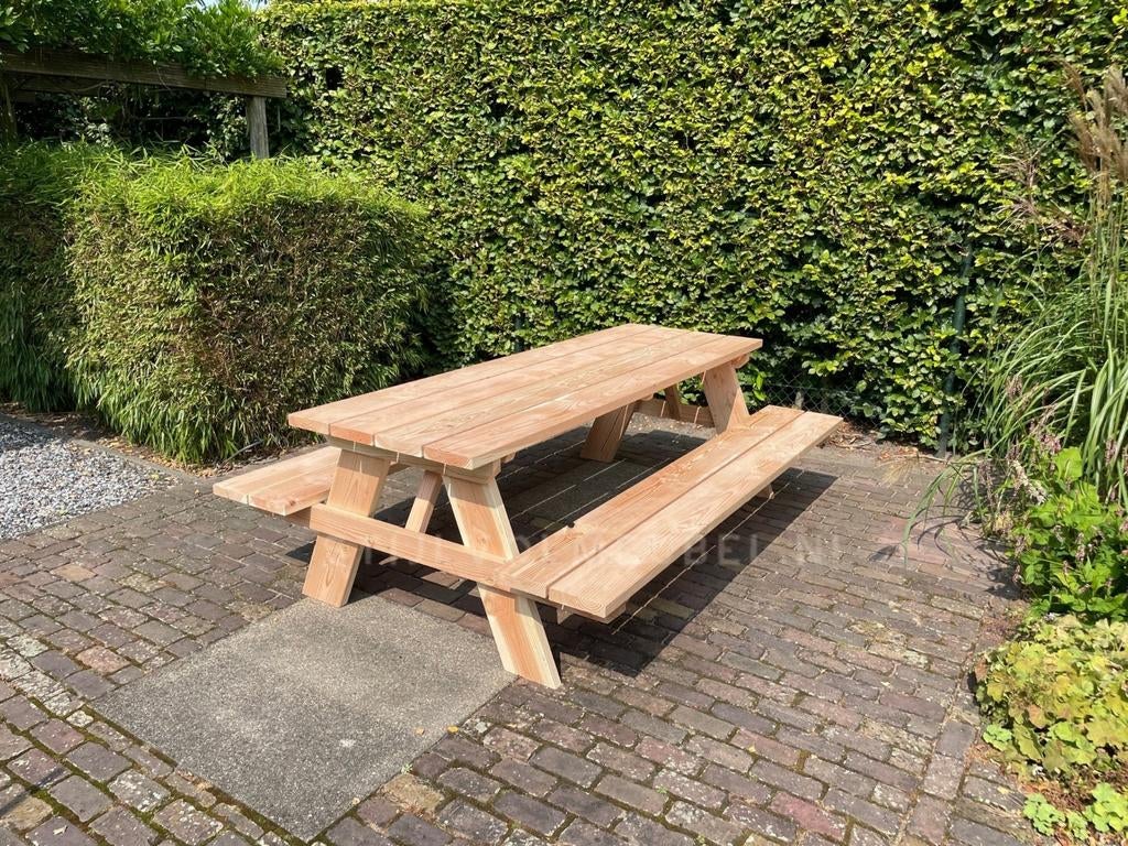 Douglas picknicktafel, Tuin en Terras, Ophalen, Nieuw, Rechthoekig, Hout