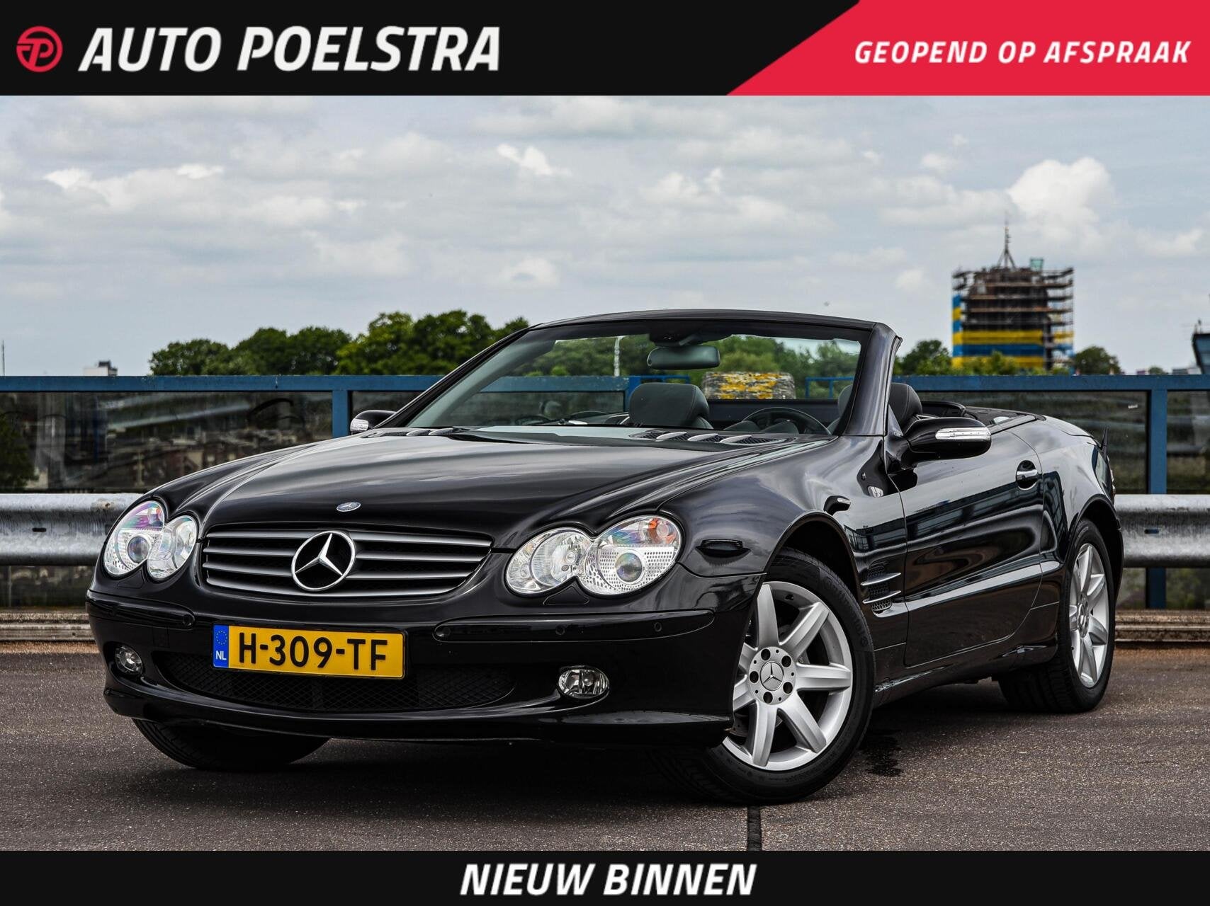 Mercedes-Benz SL-klasse 350 Xenon Leder Memory Stoelverwarmi, Auto's, Mercedes-Benz, Automaat, Achterwielaandrijving, Zwart, Cabriolet