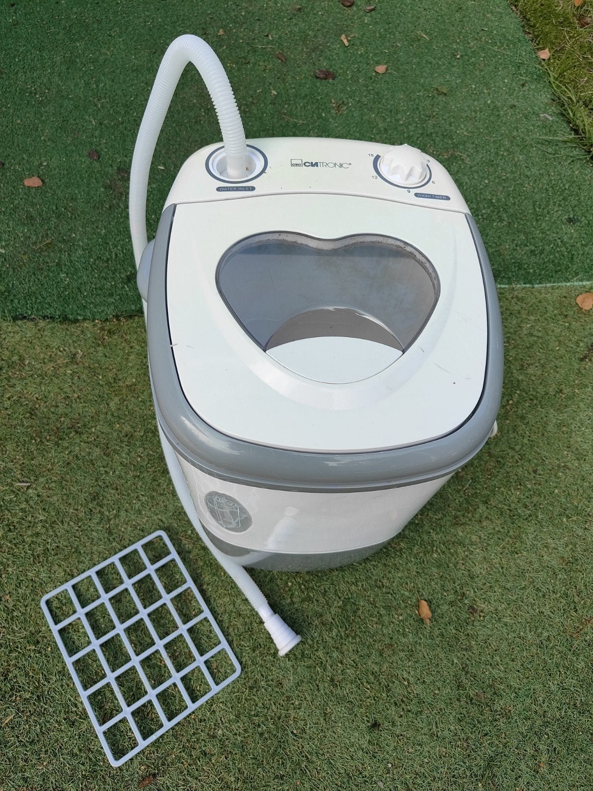 Compacte Clatronic mini wasmachine - ideaal voor camping, Ophalen, Minder dan 85 cm, Minder dan 4 kg, Bovenlader