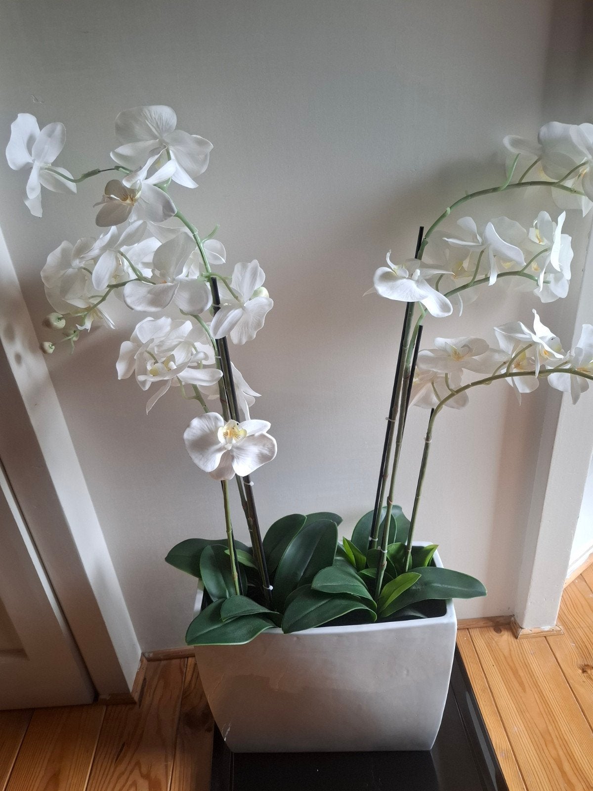 Kunstplant Orchidee in grote pot, Ophalen, Zo goed als nieuw