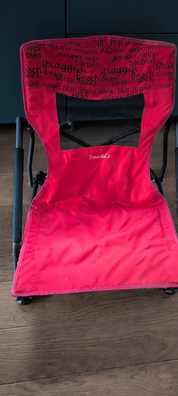 Travelco campingstoel laag model - rood, Ophalen, Campingstoel