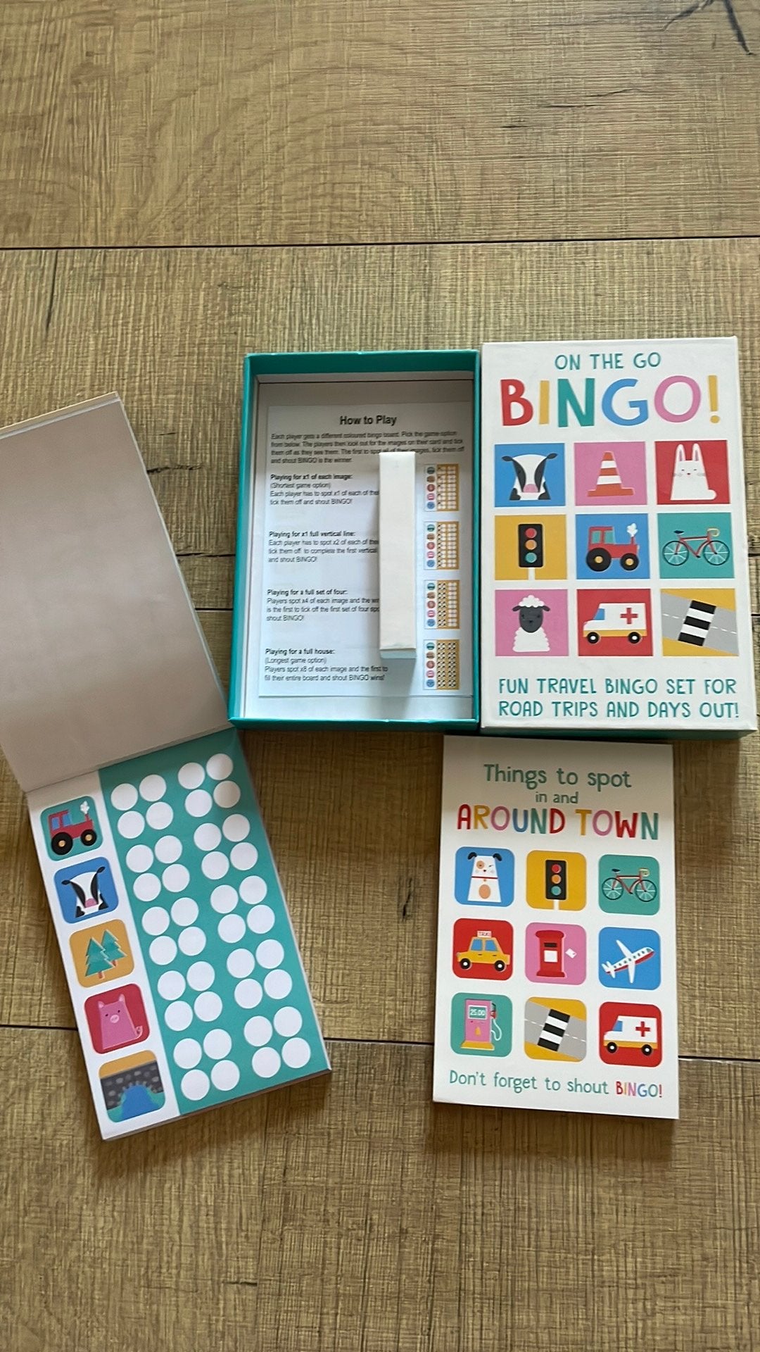 On the go bingo, Vijf spelers of meer, Ophalen, Nieuw