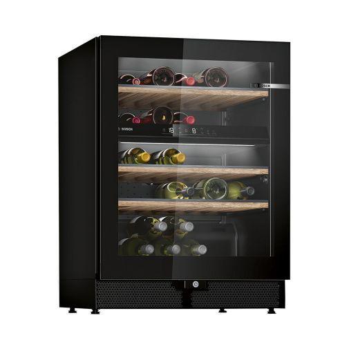 Bosch KWK16ABGB - Wijnkoeler Onderbouw - Zwart, Ophalen, Zonder vriesvak, Minder dan 85 cm, 100 tot 150 liter