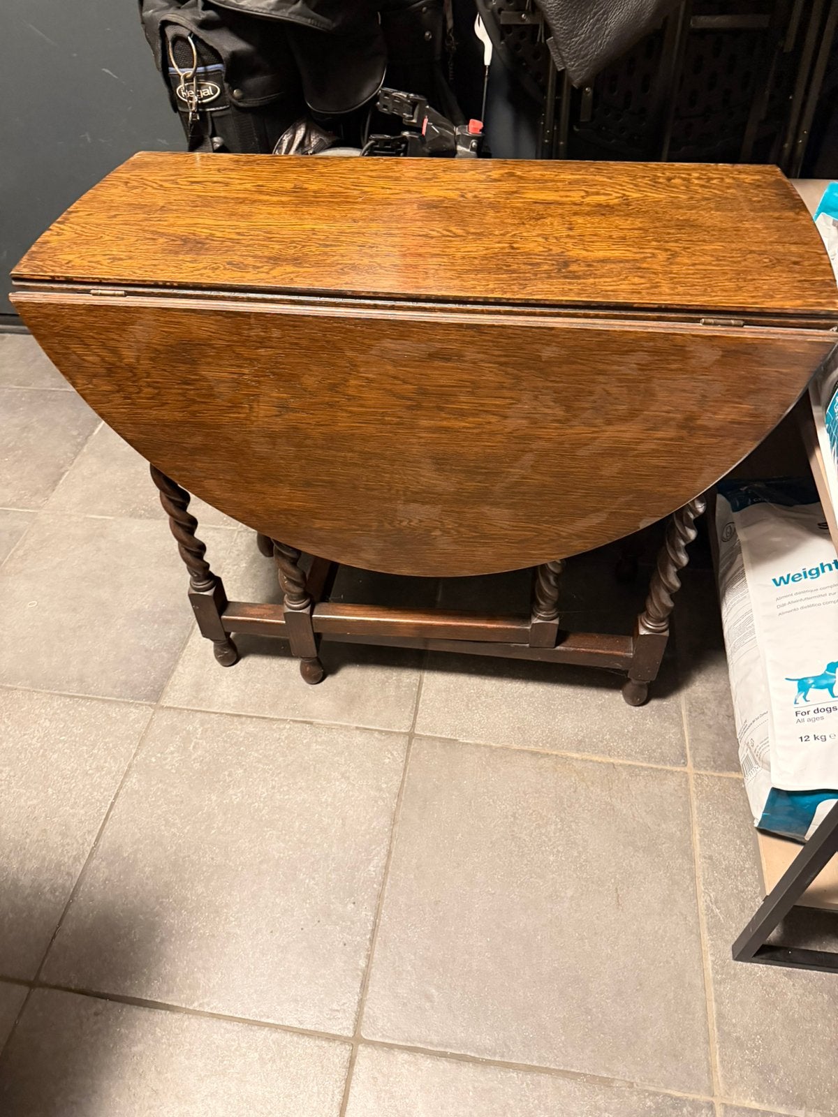 Antieke klaptafel, Ophalen