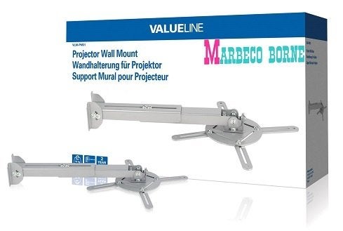 Beamerbeugel, Plafond, Muurbeugel, Plafond steun, Projector, Info@marbeco.nl, Valueline, Beamerbeugel, Nieuw