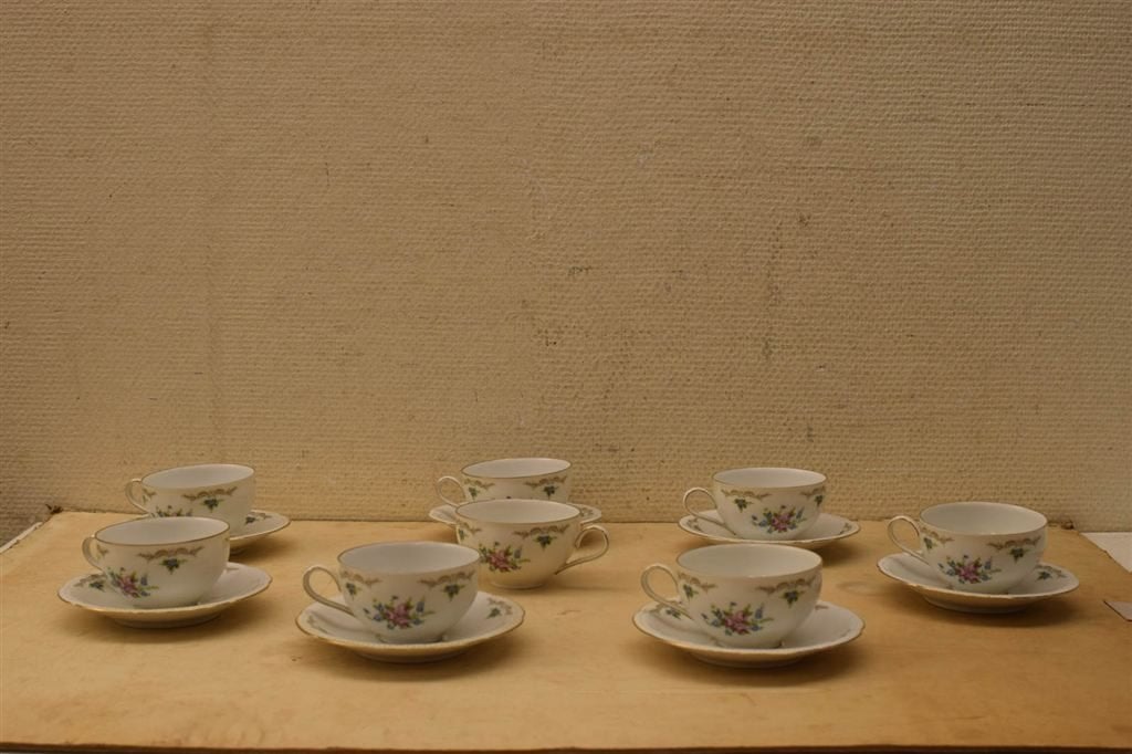 15 delig Heinrich Bavaria kop en schotels 44100, Gebruikt, Ophalen of Verzenden, Bord(en), Overige stijlen