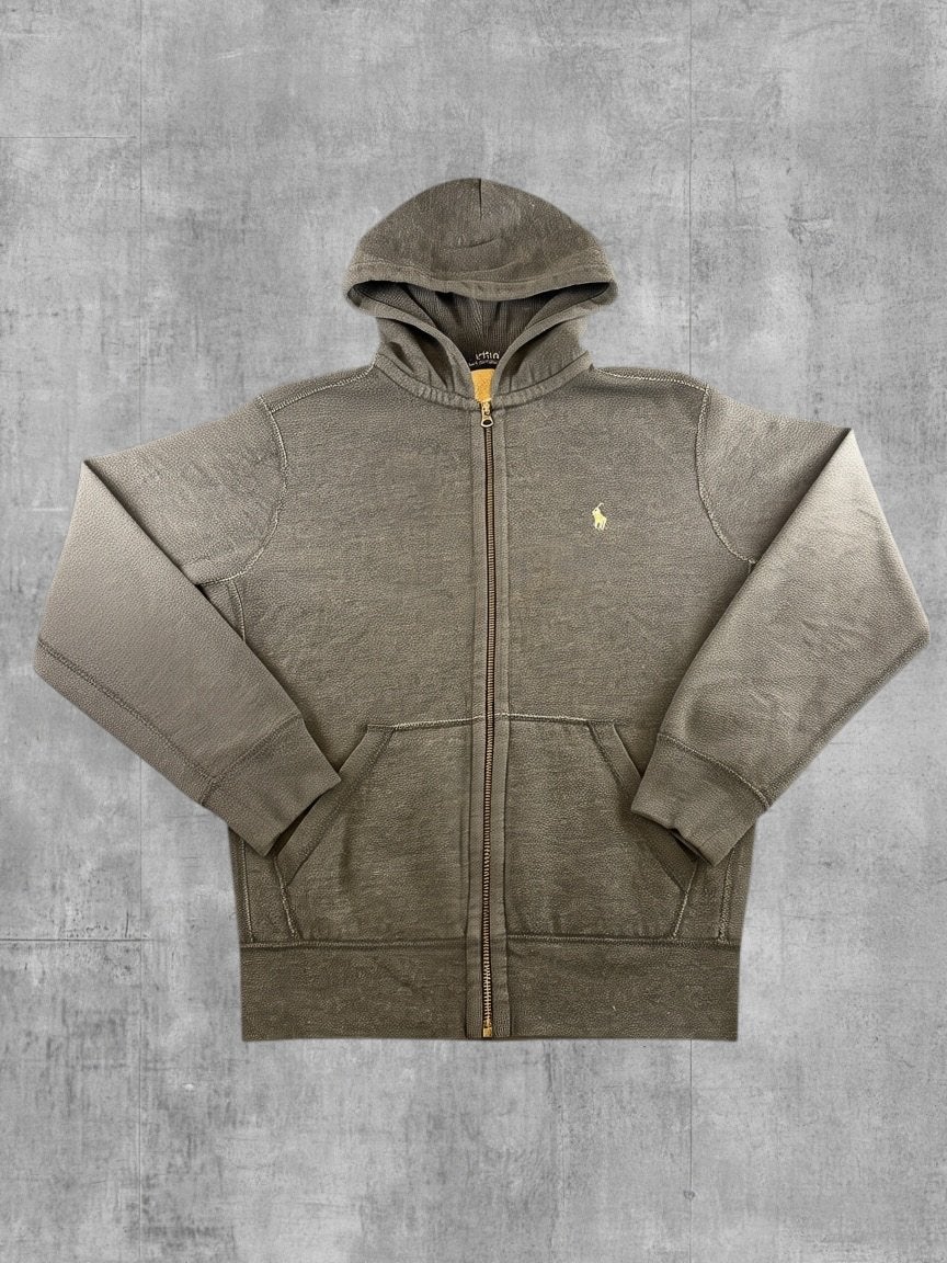 Polo Ralph Lauren hoodie met rits grijs heren maat S katoen, Kleding | Heren, Verzenden, Zo goed als nieuw, Maat 46 (S) of kleiner