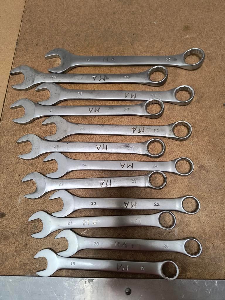 Ringsleutel steeksleutel set, Auto diversen, Autogereedschap, Ophalen of Verzenden