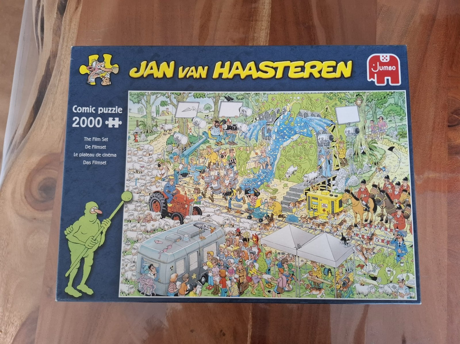 Jan van Haasteren De filmset. 2000 stukjes, Ophalen of Verzenden, Meer dan 1500 stukjes, Zo goed als nieuw, Legpuzzel