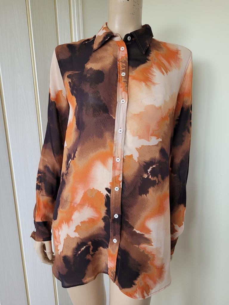 Mos Mosh blouse maat L/40, Maat 38/40 (M), MOS MOSH, Bruin, Ophalen of Verzenden