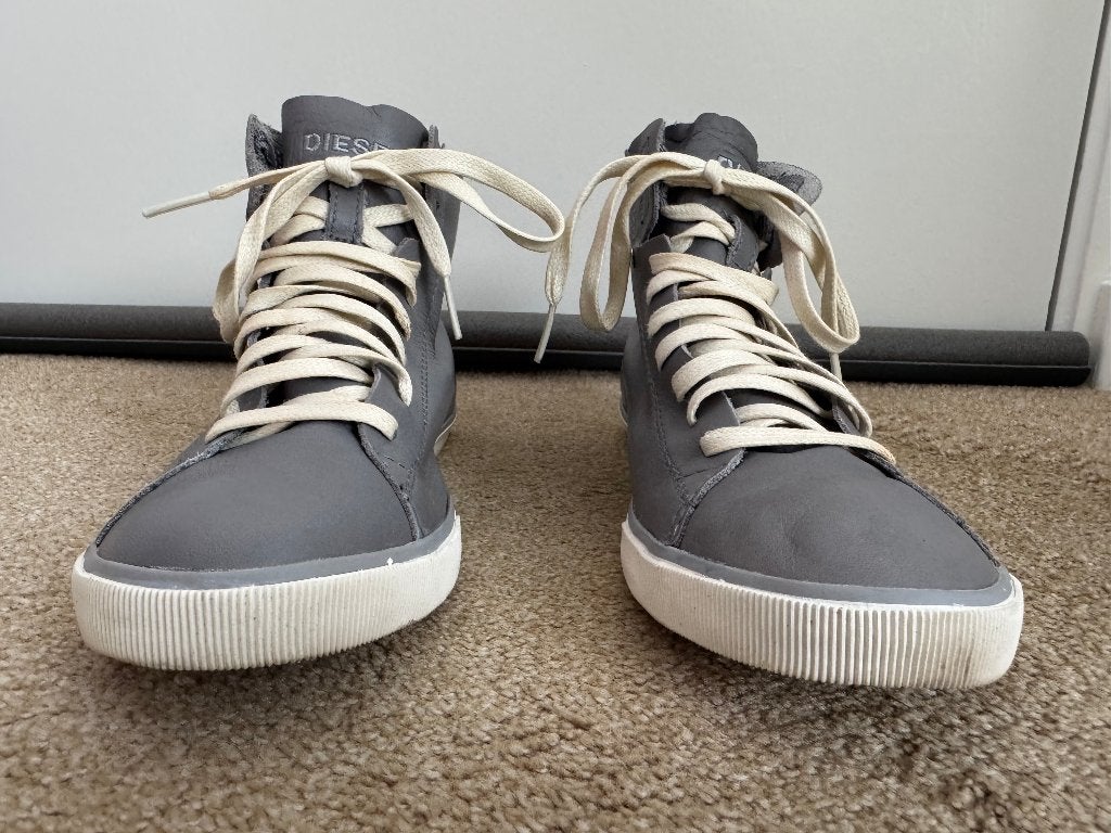 Diesel Beach Pit W sneakers - Grijs/Paloma - Maat 38, Kleding | Dames, Verzenden, Sneakers of Gympen, Grijs, Gedragen