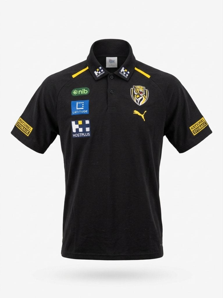 Puma Richmond Tigers AFL polo zwart heren maat XL, Kleding | Heren, Puma, Zwart, Maat 56/58 (XL), Ophalen of Verzenden