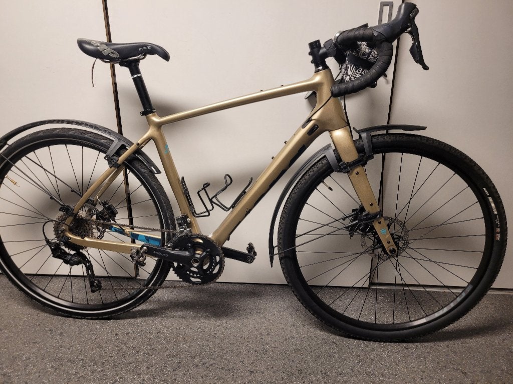 Kona Libre CR carbon gravelbike, maat 54, kleur mauve., 28 inch, Carbon, Heren, Zo goed als nieuw
