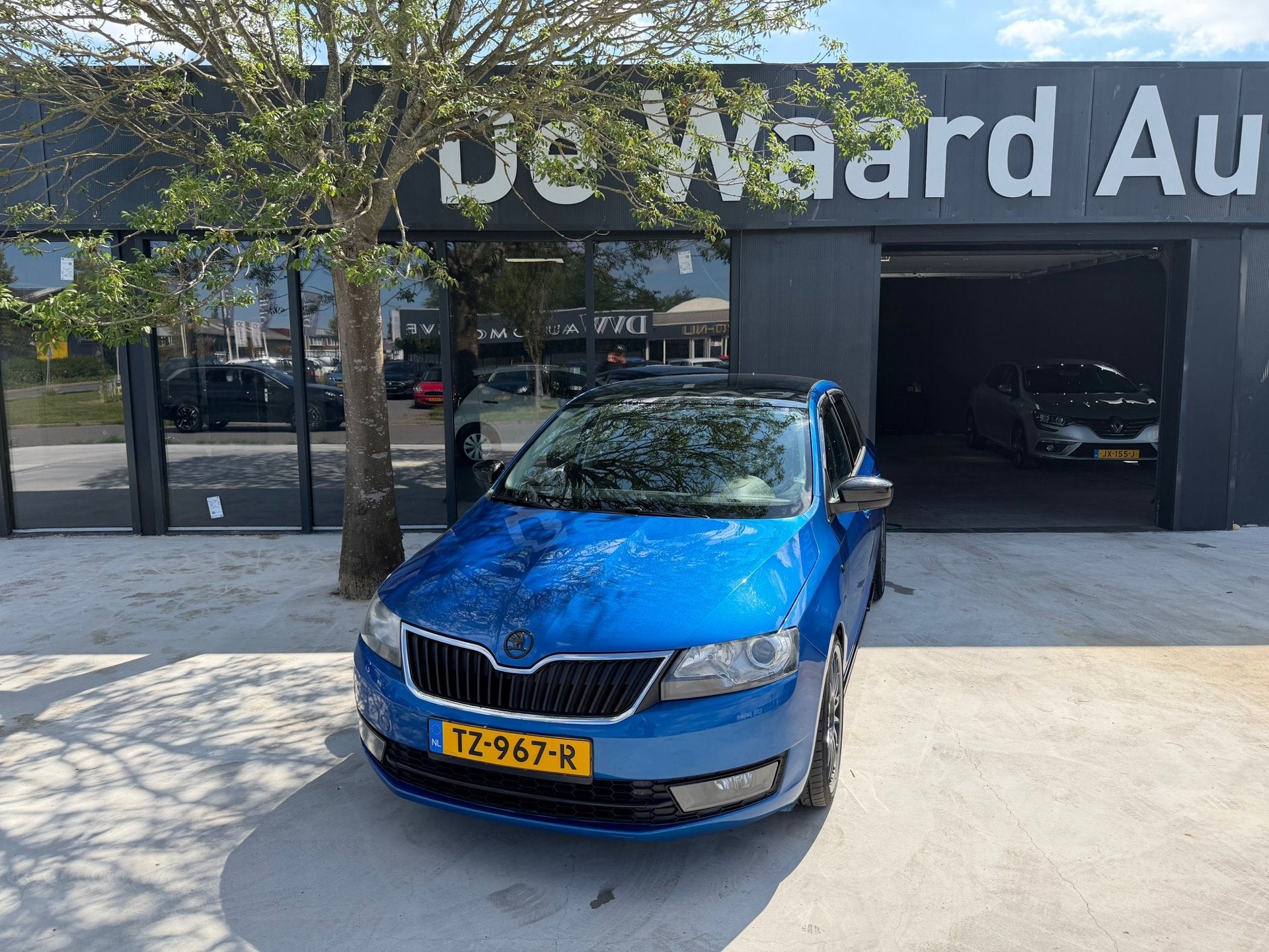 Skoda Rapid Spaceback 1.4 TSI Greentech Elegance Businesslin, Auto's, Gebruikt, 4 cilinders, Blauw, 610 kg