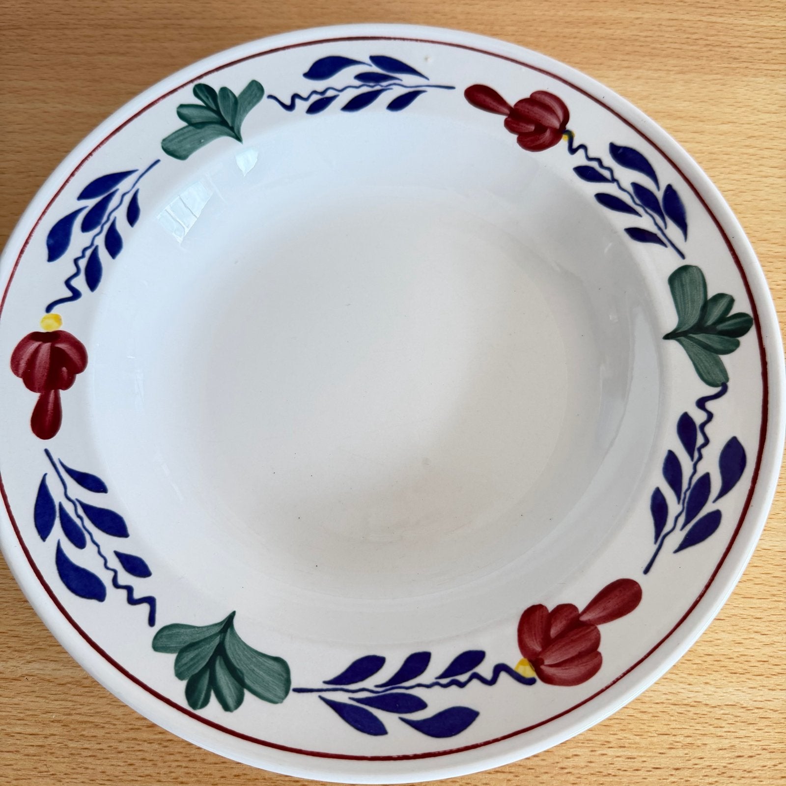Boch Frères Boerenbont Diep Bord - Vintage Servies, Antiek en Kunst, Ophalen of Verzenden