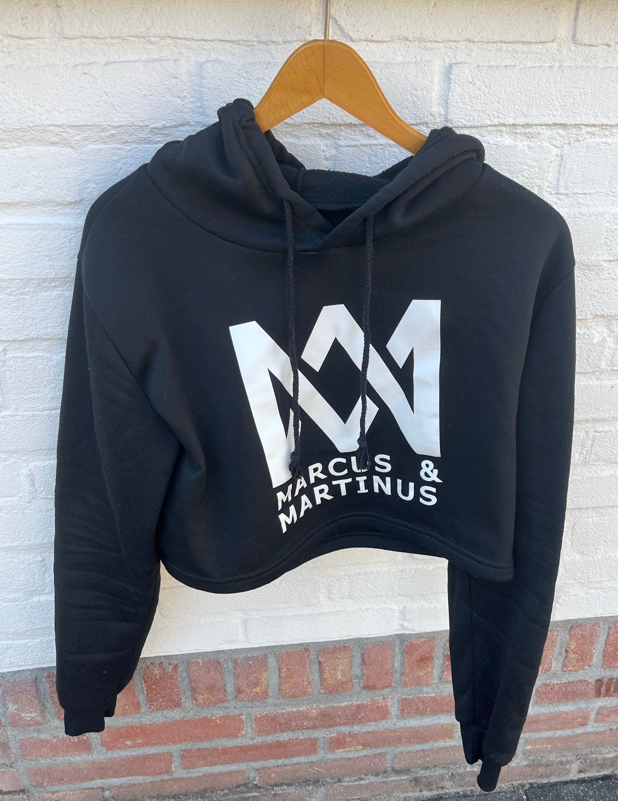 Martinus & Marcus crop top trui zwart maat M hoodie met oren, Ophalen of Verzenden