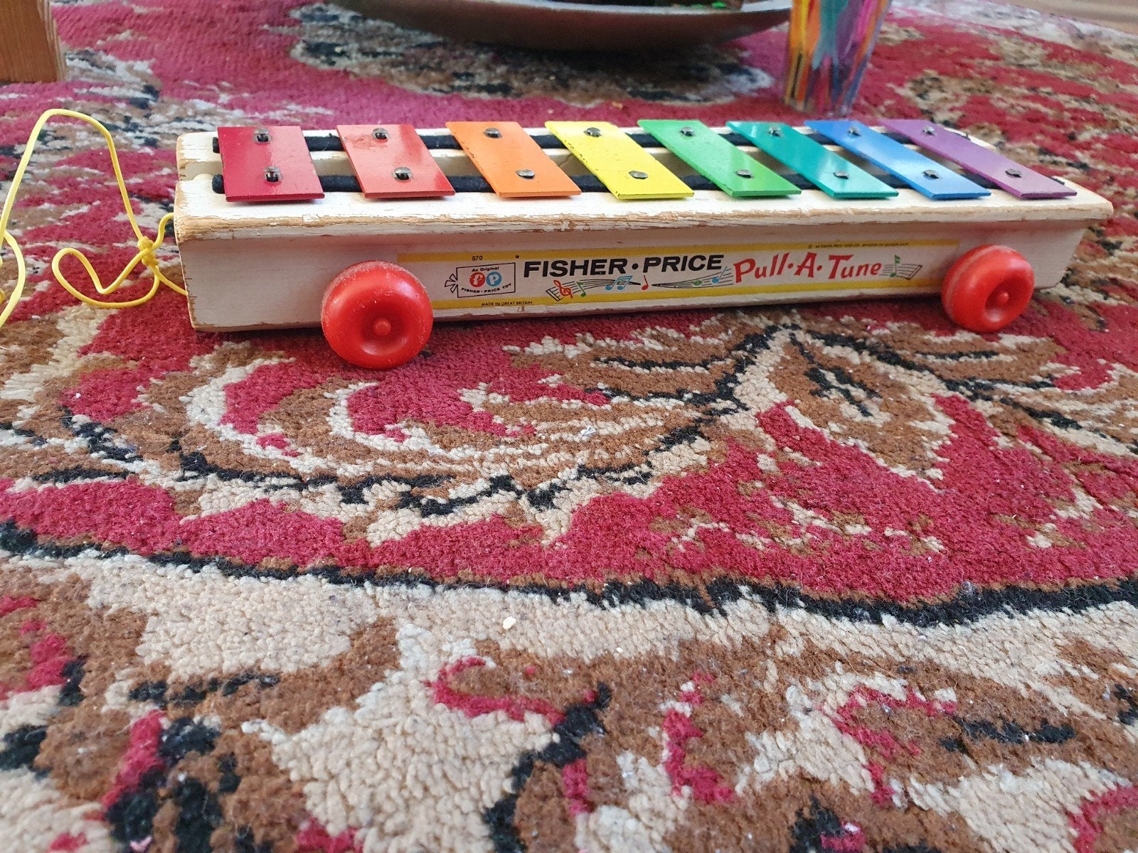 Vintage Fisher-Price Pull-A-Tune Xylofoon, Ophalen of Verzenden, Gebruikt, Speelset