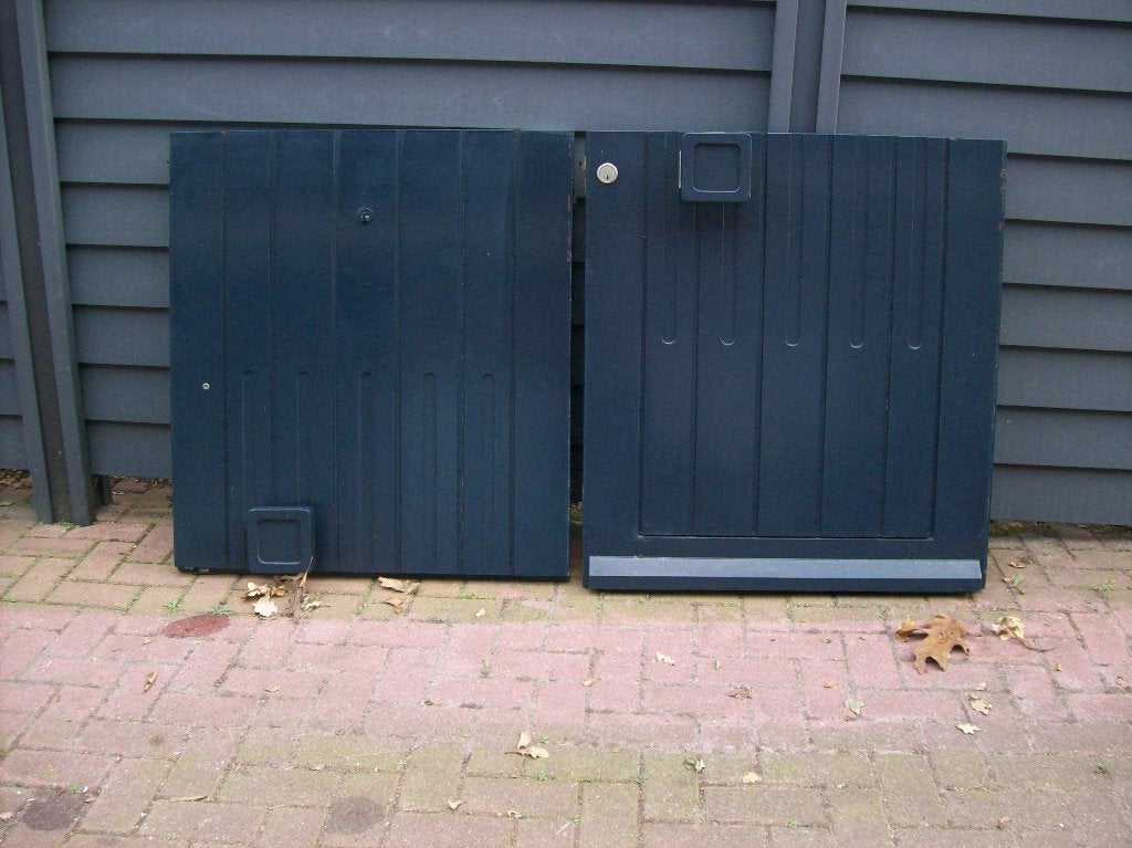 2 half deuren, Ophalen, Gebruikt, 80 tot 100 cm, Buitendeur