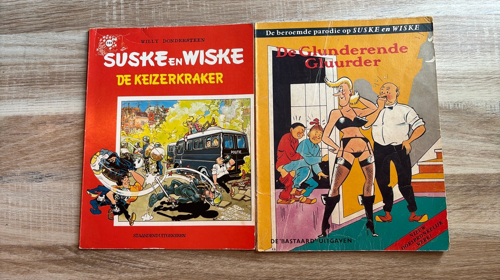 De Glunderende Gluurder - Keizerkraker - parodie, Boeken, Meerdere stripboeken, Ophalen of Verzenden, Gelezen
