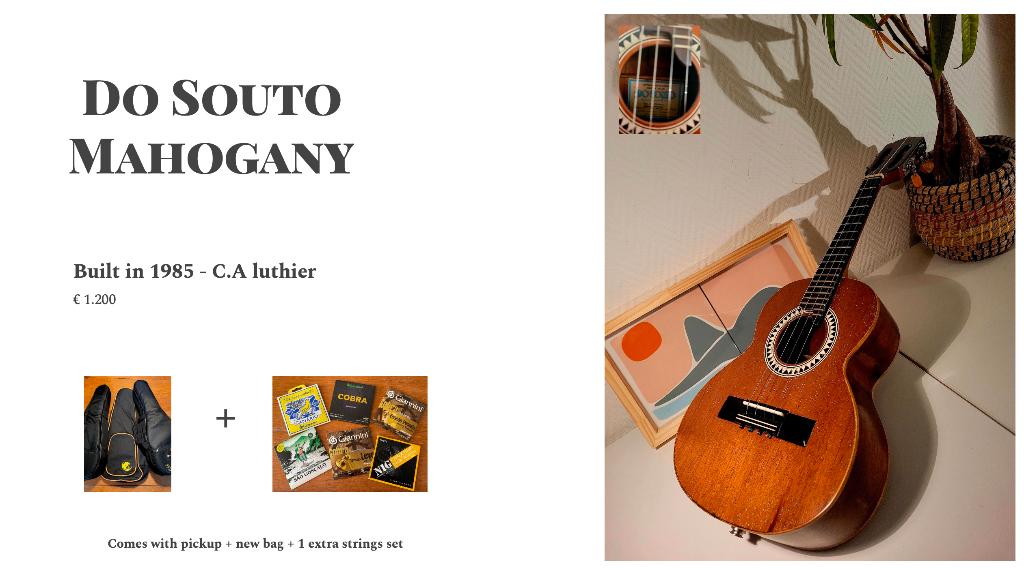 Cavaquinho Do Souto - Mahoniehout (C.A luthier), Ophalen, Zo goed als nieuw, Overige typen